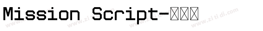 Mission Script字体转换